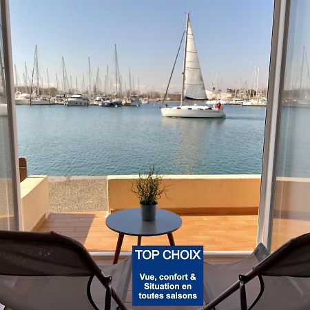 Studio - Les Pieds Dans L'Eau Agreable En Toutes Saisons 4 Couchages - Climatisation - Parking Prive - Piscine Sur Mer - Vue Magnifique Et Rare - Situation Optimum - Les Argonautes - Ile Des Pecheurs - Cap D'Агд Екстер'єр фото
