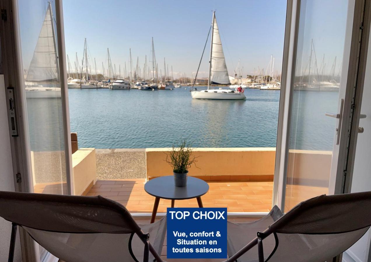 Studio - Les Pieds Dans L'Eau Agreable En Toutes Saisons 4 Couchages - Climatisation - Parking Prive - Piscine Sur Mer - Vue Magnifique Et Rare - Situation Optimum - Les Argonautes - Ile Des Pecheurs - Cap D'Агд Екстер'єр фото