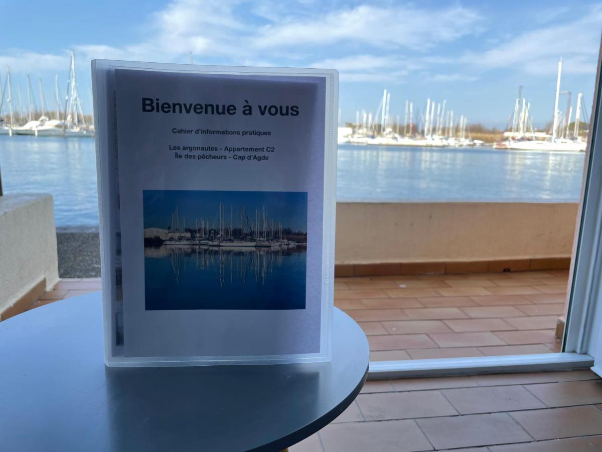 Studio - Les Pieds Dans L'Eau Agreable En Toutes Saisons 4 Couchages - Climatisation - Parking Prive - Piscine Sur Mer - Vue Magnifique Et Rare - Situation Optimum - Les Argonautes - Ile Des Pecheurs - Cap D'Агд Екстер'єр фото